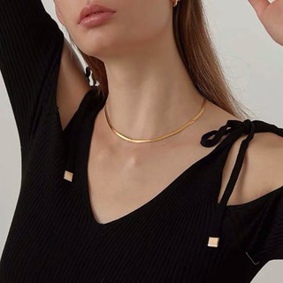 Dây chuyền titan choker Hàn Quốc không đen BHDC200