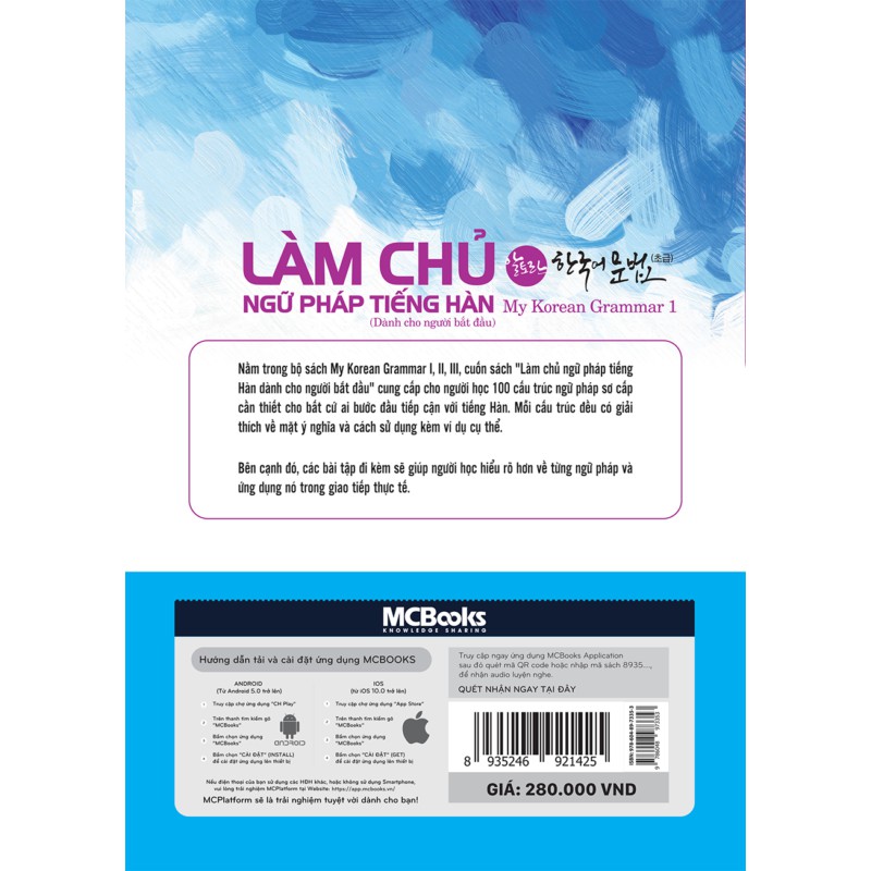 Sách - Làm Chủ Ngữ Pháp Tiếng Hàn - Dành Cho Người Bắt Đầu (My Korean Grammar I) - MCBooks