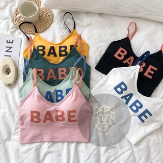 Áo Bra Tập Gym Nữ Thể Thao Chữ BABE Màu Siêu Xinh [ĐỒ TẬP GYM NỮ]