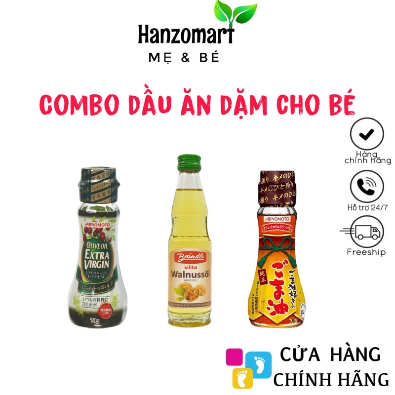 Combo dầu ăn dặm cho bé Nhật Bản