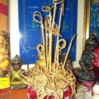 Nhang Vàng Tài Lộc Thái Lan Cuộn Tàn ( Nhang Thần Tài ) - 79 cây dài 30 cm