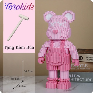 Mô Hình Lắp Ráp Gấu Bearbrick Cỡ Lớn 30Cm - 36Cm, Đồ Chơi Lắp Ráp | Shopee  Việt Nam
