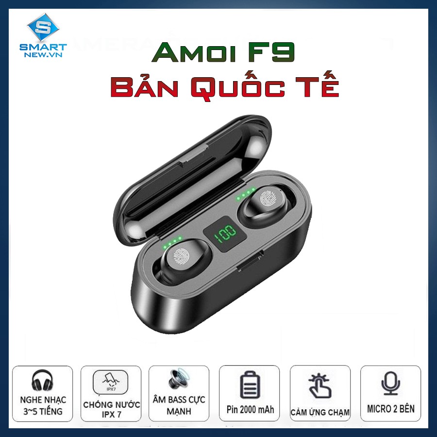 Tai Nghe Không Dây Amoi F9 F9 Pro Bluetooth 53 Pin 280 Giờ Chống Nước Ipx7 Shopee 7886