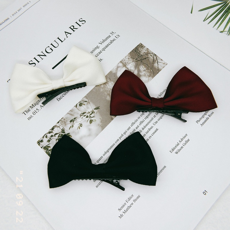 Kẹp Mỏ Vịt Nơ To Loại Mới Phong Cách Hàn Quốc Dễ Thương