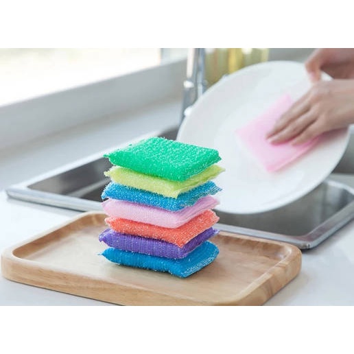 Miếng Bọt Biển Rửa Chén Chống Trầy Xước Tiện Dụng Cho Nhà Bếp