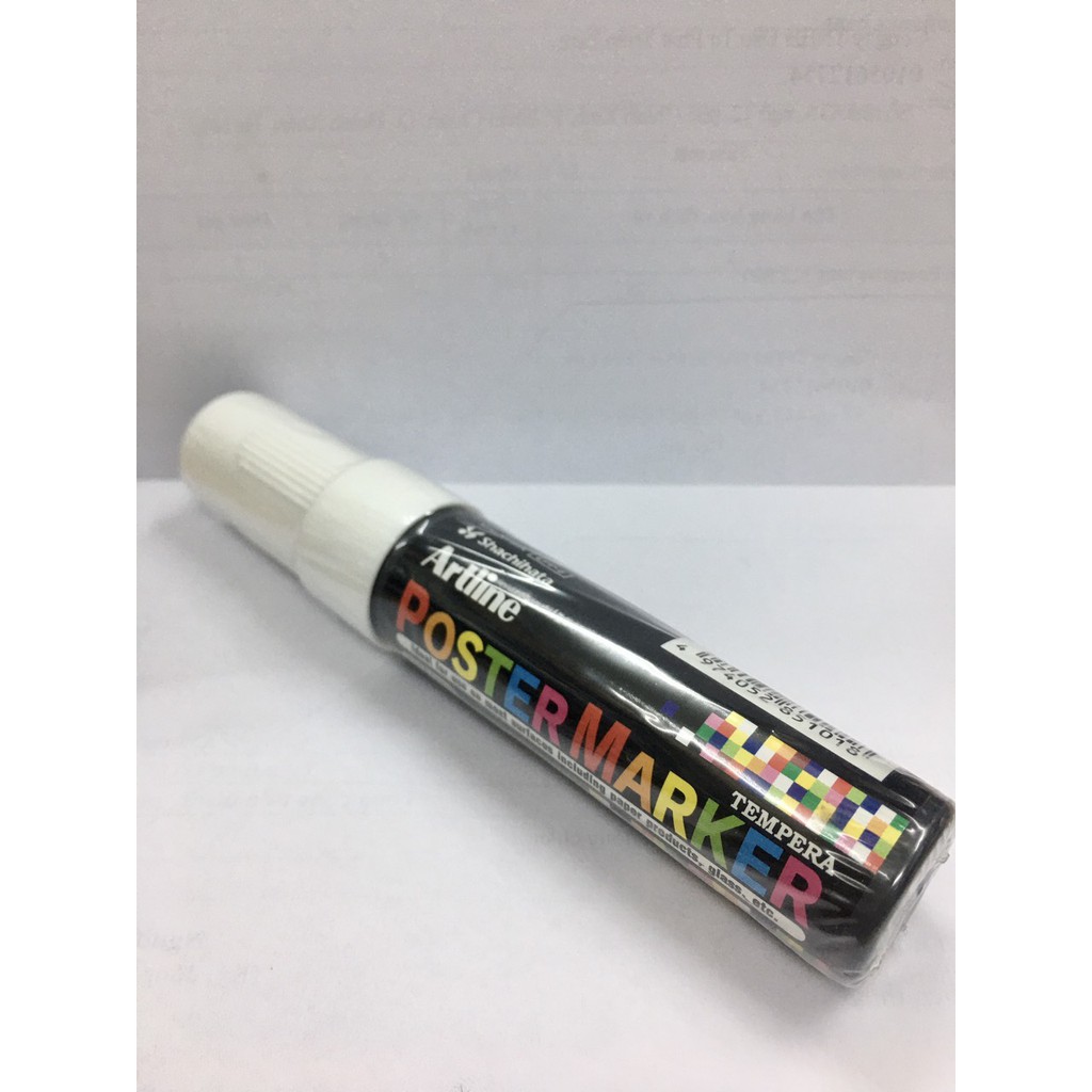Bút vẽ quảng cáo Artline Poster Marker Tempera EPP6 màu trắng Shopee