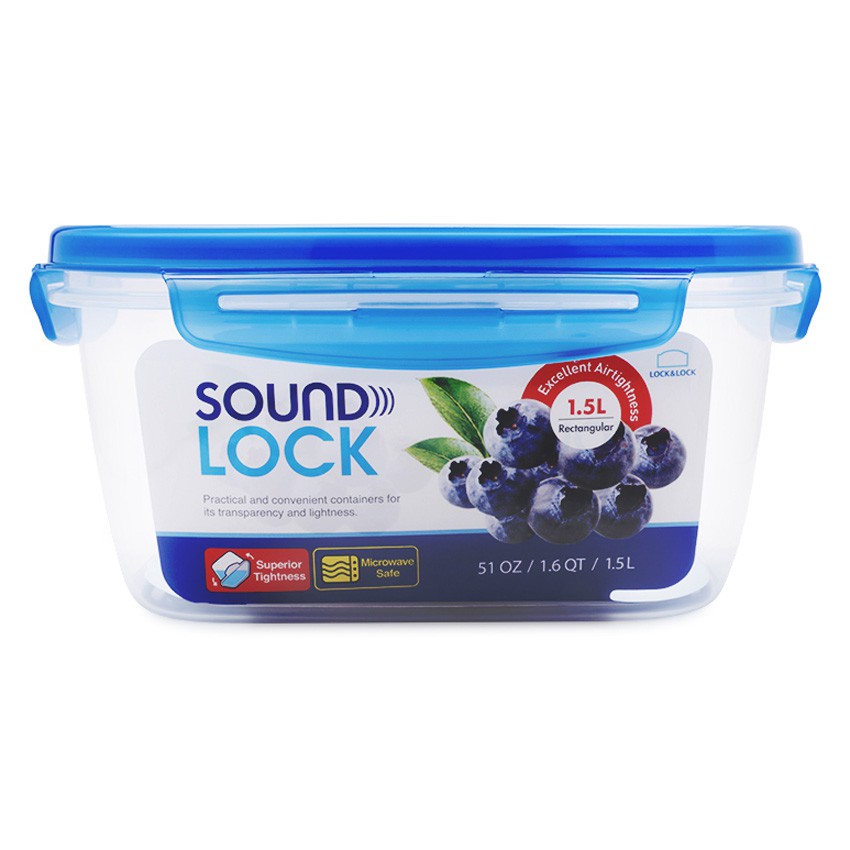 Hộp Bảo Quản Sound Lock Hình Chữ Nhật Lock&Lock dung tích 1.5L | Shopee ...