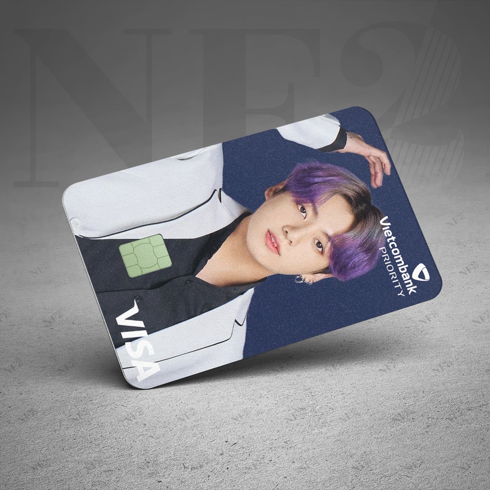 Miếng Dán Trang Trí BTS x PLD - Decal Sticker Thẻ ATM (Thẻ Chung Cư, Thẻ Xe, Debit, Credit) NF2