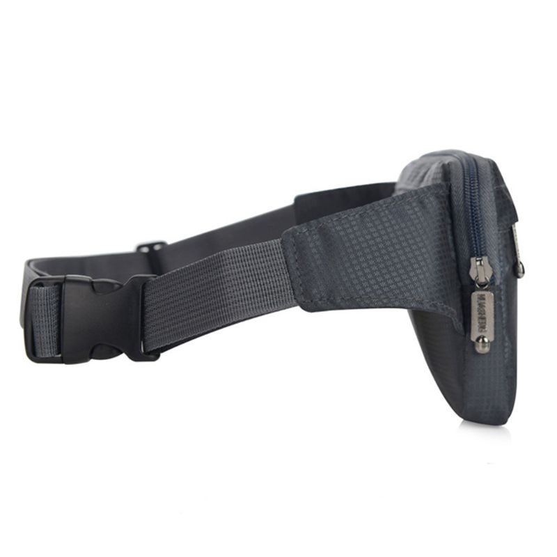 VIC Nam Dây Nylon Bum Eo Túi Điện Thoại Fanny Pack Đeo Vai Thể Thao Túi Zip