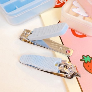 Bộ Bấm Móng Mini 2in1 Có Hộp Đựng | Bấm Móng Tay Kèm Dũa Móng Nhỏ Gọn An Toàn Dễ Mang Theo
