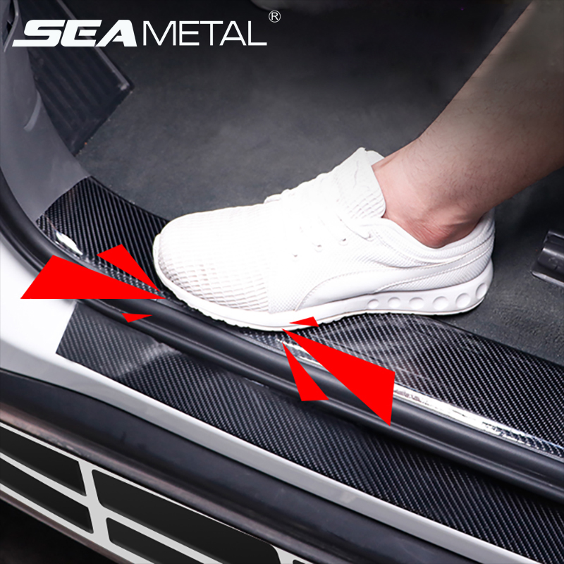 Miếng dán bảo vệ cửa ô tô SEAMETAL bằng sợi carbon 5D thông dụng