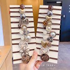 ⭐ SALE ⭐ Set 60 dây buộc tóc, chun buộc tóc Hàn Quốc nhiều mẫu siêu xinh