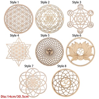 ASDFGER Lát Gỗ Đế Lót Ly Handmade 8 Phong Cách Trang Trí Tường Nhà Làm Hình Học thiêng liêng Trang Trí Tường Bằng Gỗ Ký Hiệu