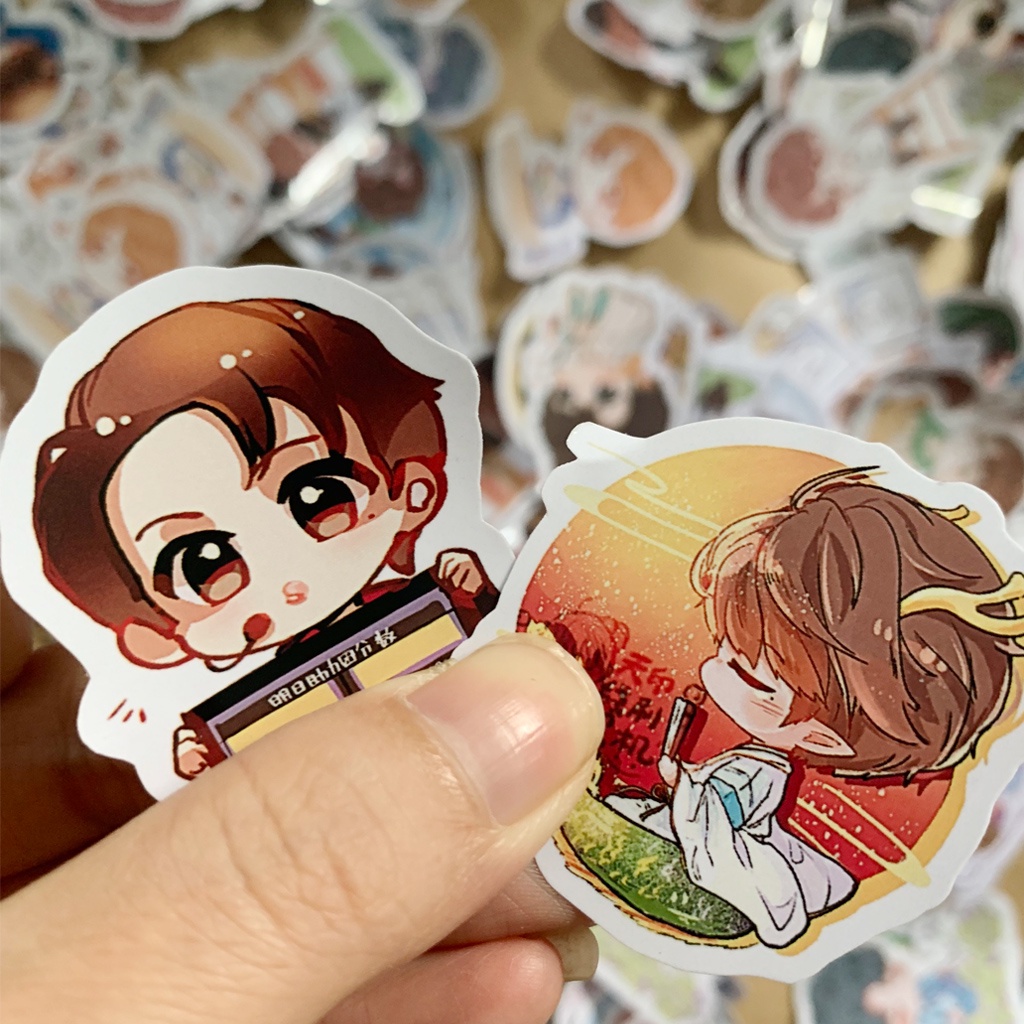 In sticker theo yêu cầu chống nước 1 tờ a4 (khoảng 24 hình) trang trí SAMI