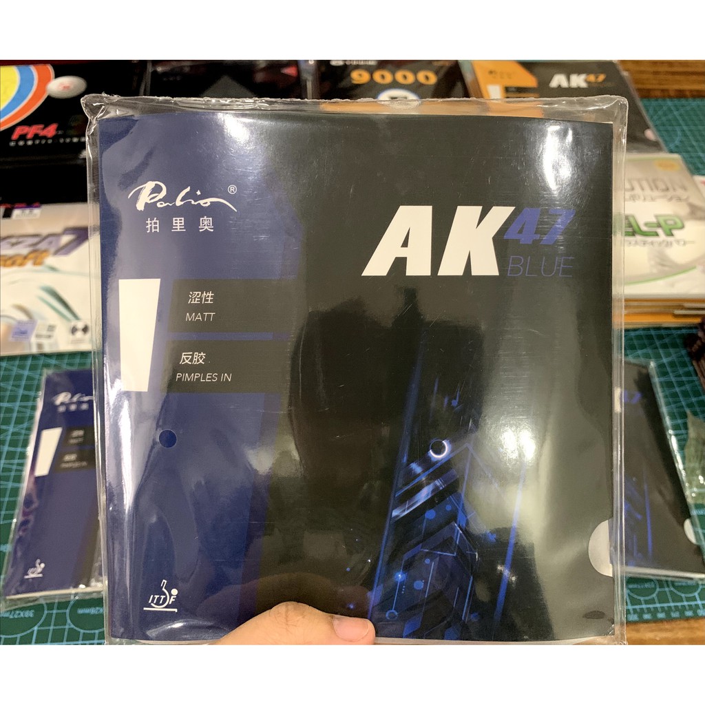 [Xỉ, lẻ, CTV] Mặt vợt palio ak47 xanh chính hãng [Mua 02 mặt tặng keo sữa energy long 3]