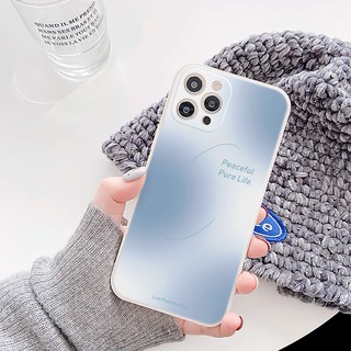 Ốp lưng iphone cạnh vuông loang màu dành cho iphone 6 đến 16promax - E64