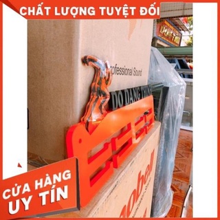 Giá treo huy chương Running, 42x18cm, màu cam tươi chữ đen nhám sang chảnh