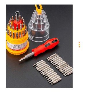 Bộ vít tròn có 31 đầu thay thế - 31 in 1 nhỏ gọn tiện lợi