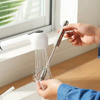 Cây đánh trứng động năng có lò xo tự quay [Hàng mới về]