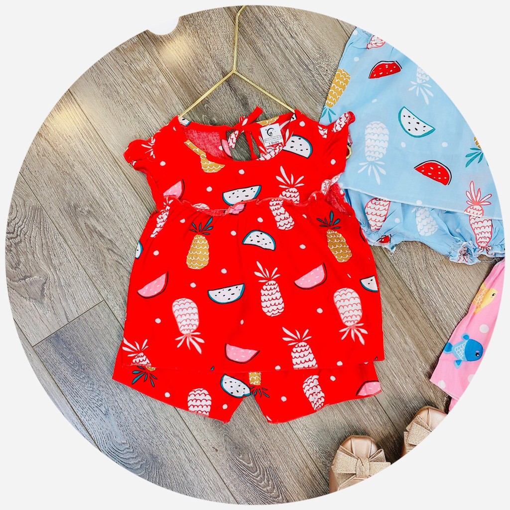 Bộ Lanh Bé Gái Đồ Tole Loại 1 Cho Bé 8-17kg