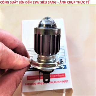 ĐÈN PHA LED SIÊU SÁNG XE MÁY 2 MÀU CỐT VÀNG PHA TRẮNG MẪU MỚI