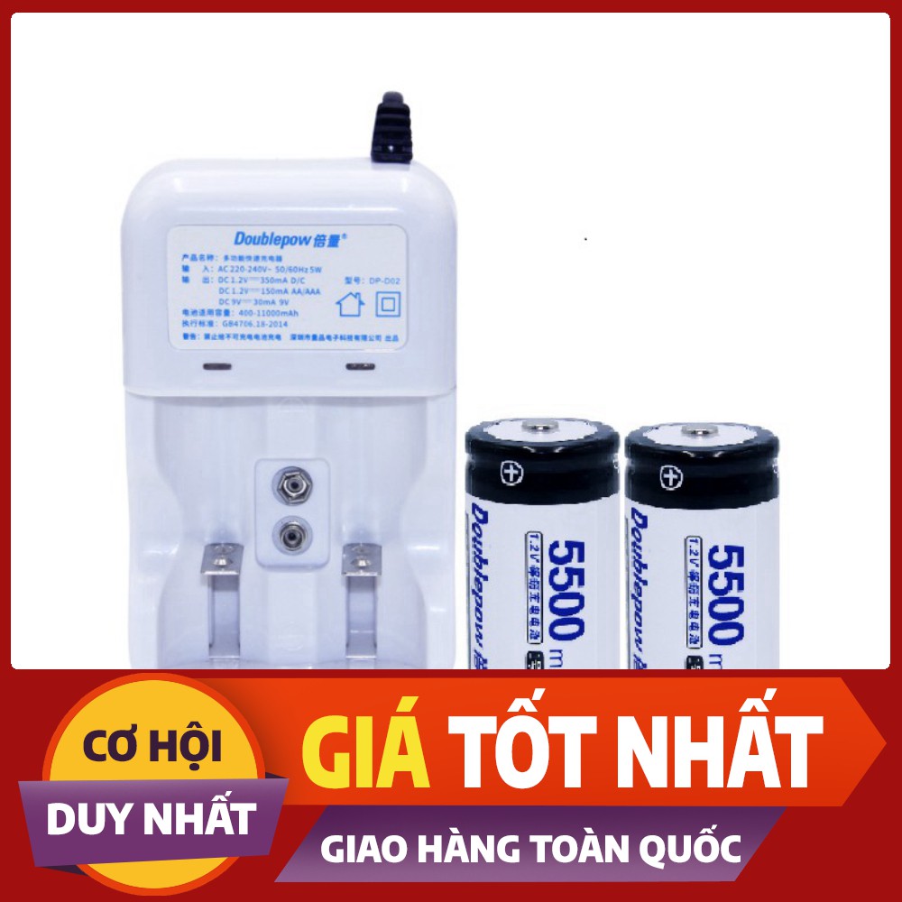 (GIÁ SẬP SÀN) Bộ pin + sạc pin Pin Đại ( Pin Số 1) dung lượng 5500mah ...