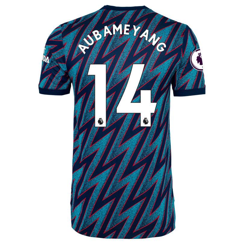 Áo bóng đá Arsenal F.C. mùa 2021/2022 - Thiết kế Loose Tee, in hình các cầu thủ như Aubameyang, Saka, Lacazette, Rowe và Tierney