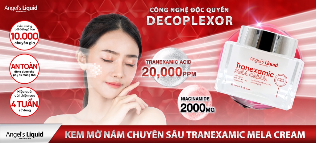 Mô tả Kem Dưỡng Tranexamic Acid Mờ Nám Chuyên Sâu Angel's Liquid Mela Cream 50ml (TRẮNG) - 1
