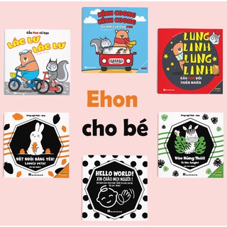 Sách - Bộ 6 cuốn Ehon kích thích Âm thanh/Thị giác cho trẻ 0 - 2 tuổi