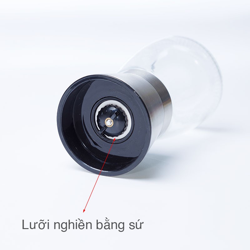 Ảnh Lọ xay tiêu cầm tay Hobby Home Decor XT bình thủy tinh nắp viền inox 304 tiện dụng - 2 loại tùy chọn 3