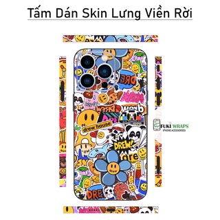 Tấm dán Skin Mặt Sau FULL VIỀN Dành Cho 13prm , 12prm , 11prm , x, xsm , ip11 , ip12 , ip13 - FukiShop