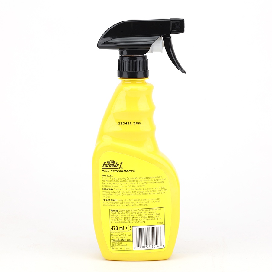 Bão Dưỡng Phủ Bóng Sơn Xe Dạng Xịt FORMULA 1 615056 473ml Dùng Được Cho Nhiều Dòng Xe Ô Tô Xe Hơi Xe Tải Xe Máy
