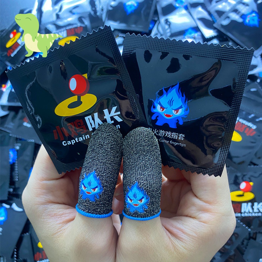 Combo Găng Tay Blue Fire Xanh Phát Sáng, Memo, SHEZI Găng Tay Chơi Game PUBG, Liên Quân, Ngăn Mồ Hôi