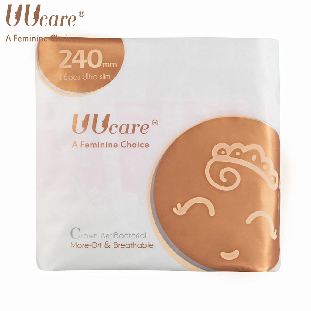 Ảnh Băng vệ sinh UUcare Crown Antibacterial ban ngày 24cm 2