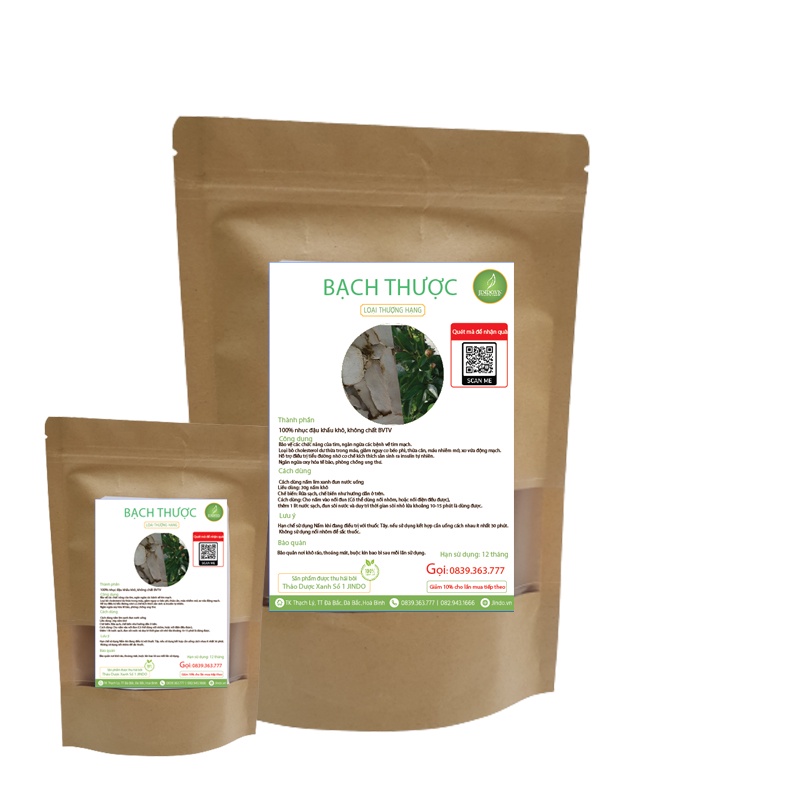 Bạch thược khô thượng hạng JINDO 1kg tác dụng hỗ trợ người tiểu_đường, v_iêm loét dạdày, thống kinh