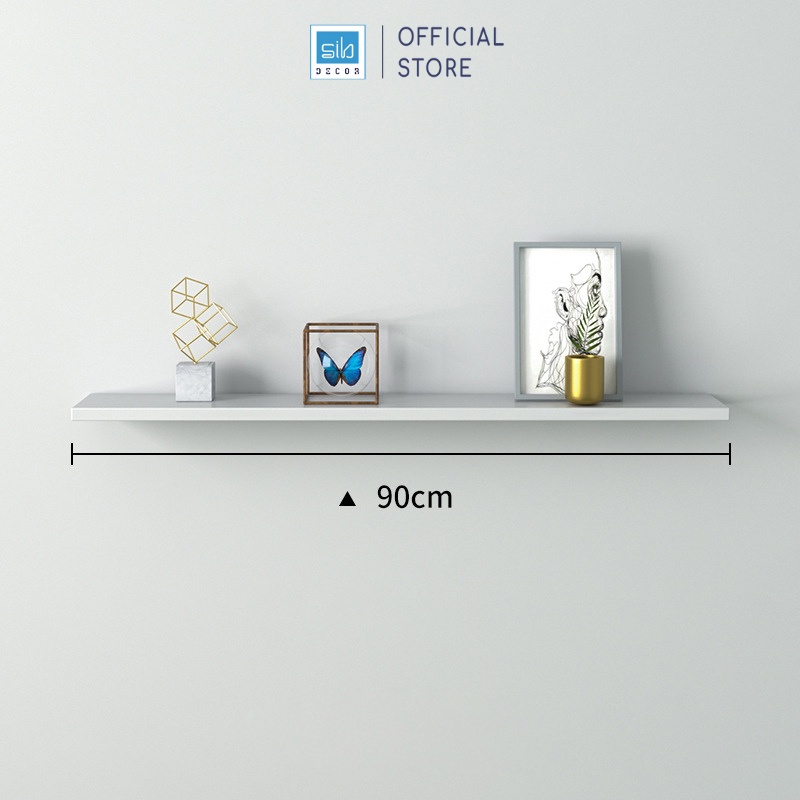 Ảnh Kệ Thanh Ngang Dài 90 cm Rộng 15cm, Gỗ Dày 17mm SIB Decor, Dễ Dàng Lắp Đặt KT001 3