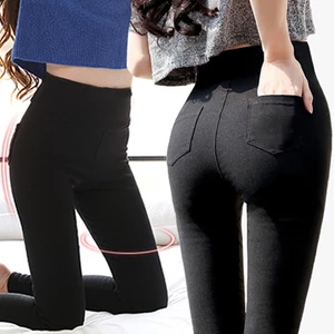 Quần legging nữ cạp cao vải cotton co giãn ôm bó, Quần tập Yoga dành cho nữ, lưng cao, co giãn, nâng hông, chạy bộ QDAI