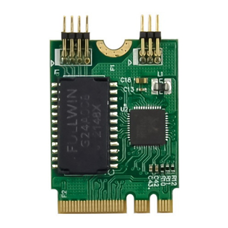 Card mạng PCIE mini M.2 A+E to RTL8111F Gigabit 1 cổng RJ45