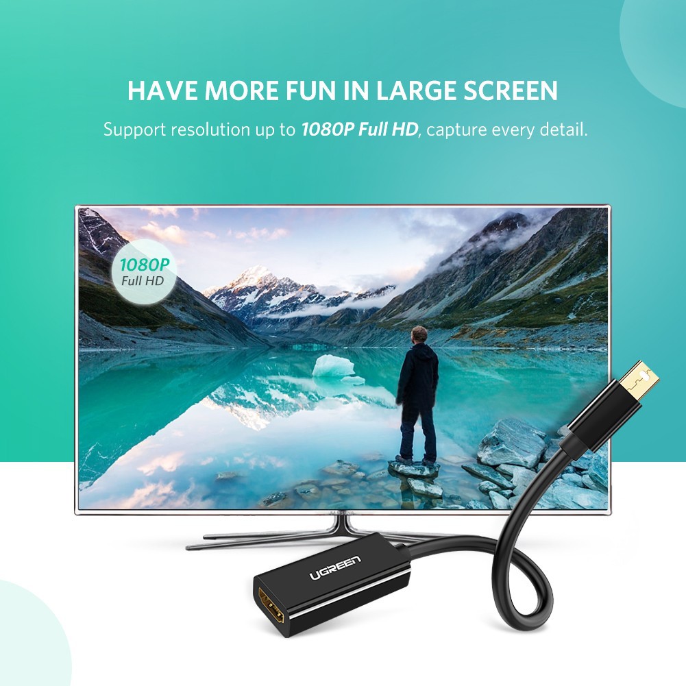 Cáp Ugreen chuyển đổi Mini Displayport sang HDMI 10461