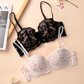 Áo Lót Nữ Phương Linh Underwear Ren Hoa Cup Ngang Đệm Mỏng Có Gọng Ôm Ngực Cao Cấp