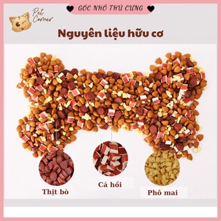 Hạt Captain cho chó - Hạt thức ăn cho cún cưng mix thịt bò, cá hồi và phomai