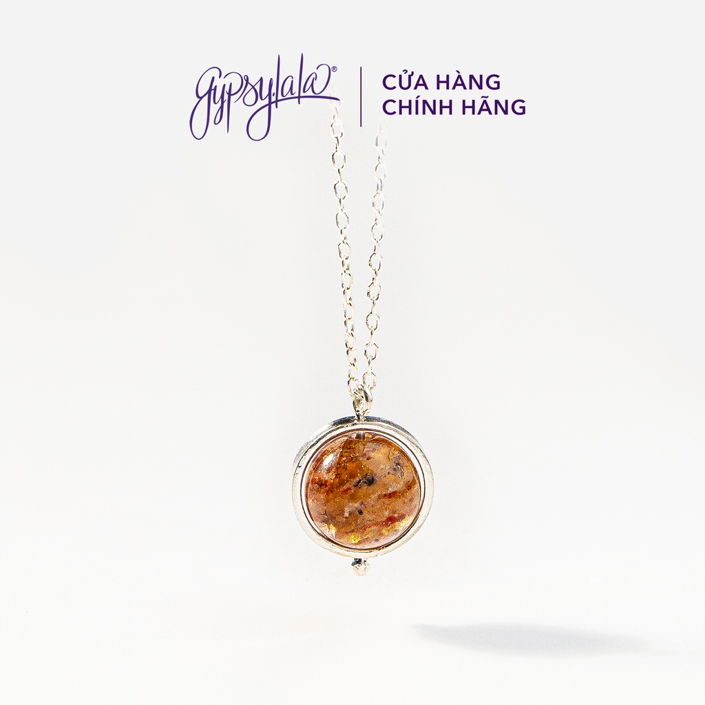 Ảnh Dây Chuyền Khung Bạc Đá Ưu Linh Thiên Nhiên Không Kị Mệnh SP002719 Gypsy.lala 3