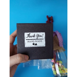 [Hỏa Tốc] ⚡Combo 100 Tem Dán Thank You Hand Made Có Tích Sẵn Keo Kích Thước 5cm x 3,5cm