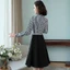 Đầm xoè kẻ sọc công sở sang chảnh siêu đẹp thời trang siêu hot cho các chị em HIYU STORE