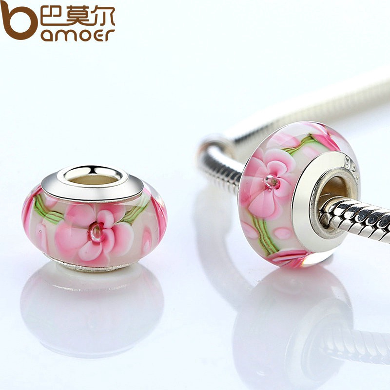 Ảnh Hạt xỏ BAMOER bằng bạc thời trang để làm trang sức thủ công DIY 1