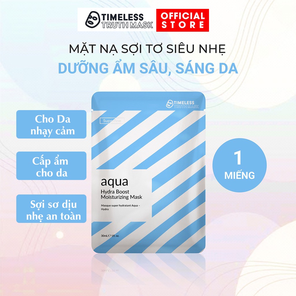 Ảnh Mặt nạ sợi tơ siêu nhẹ dưỡng ẩm sâu, sáng da Timeless Truth Mask - Aqua Hydra Boost (30ml x 1 miếng) 2