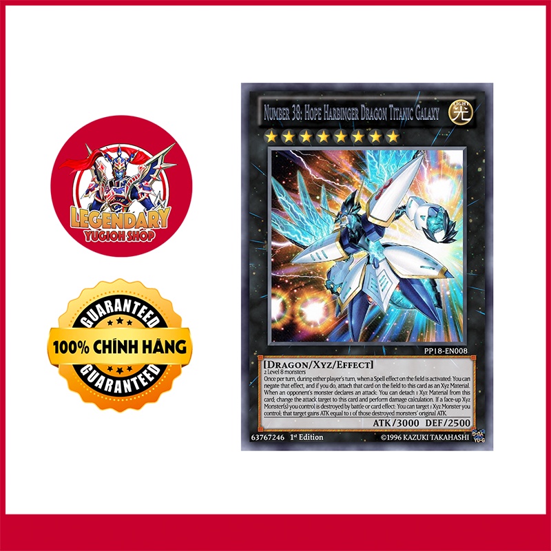 Yu-Gi-Oh! Karte Nummer 38: Hope Harbinger Dragon Titanic Galaxy - GFP2-EN143 Ultra Rare 1st Edition