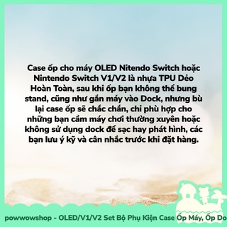 [Sẵn VN - Hỏa Tốc] Oled/V1/V2 Set Bộ Phụ Kiện Case Máy, Case Dock, Nút Bọc, Hộp Băng Nintendo Switch Mẫu Splatoon 3 Sand