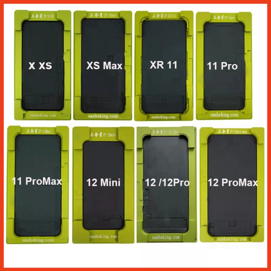 [DCSC] Khuôn ép kính iPX đến 12 Pro Max Sanheking