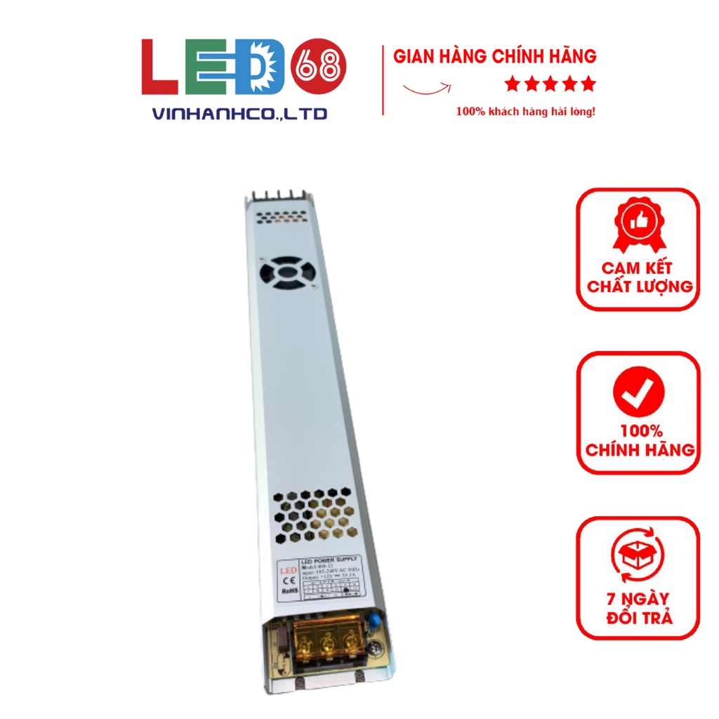 Nguồn 12V33A Siêu mỏng Sử Dụng Cho Các Thiết Bị Đèn Led, Camera. Máy ...